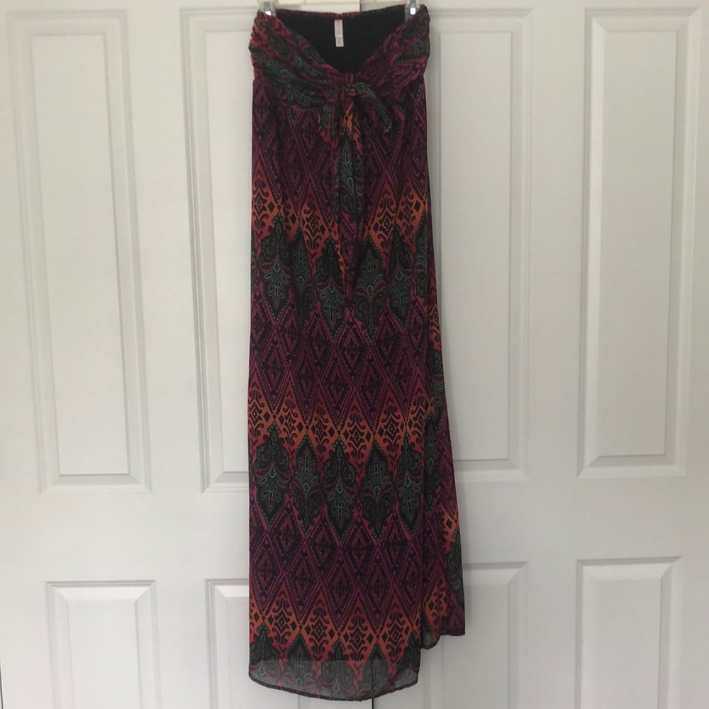 Strapless maxi dress